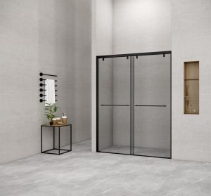 Phòng tắm kính đứng Slim FLS P22 MATTE BLACK