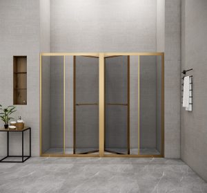 Phòng tắm kính đứng Slim FLS T5 MIRROR GOLD