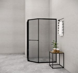 Phòng tắm kính đứng Slim FLS V3 MATTE BLACK