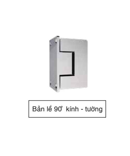 Bản lề 90 kính - tường