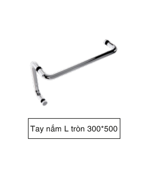 Tay nắm L tròn 300x500