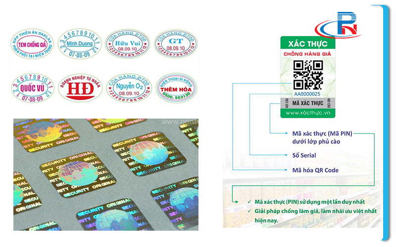 In tem chống hàng giả