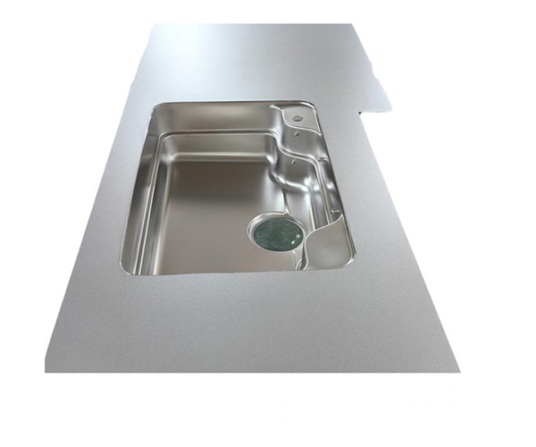Mặt bàn tủ bếp inox nguyên khối