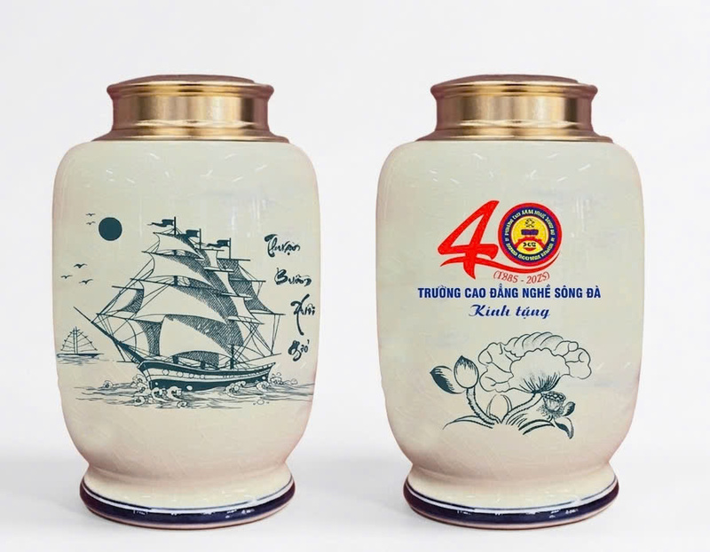 Hũ đựng chè in logo