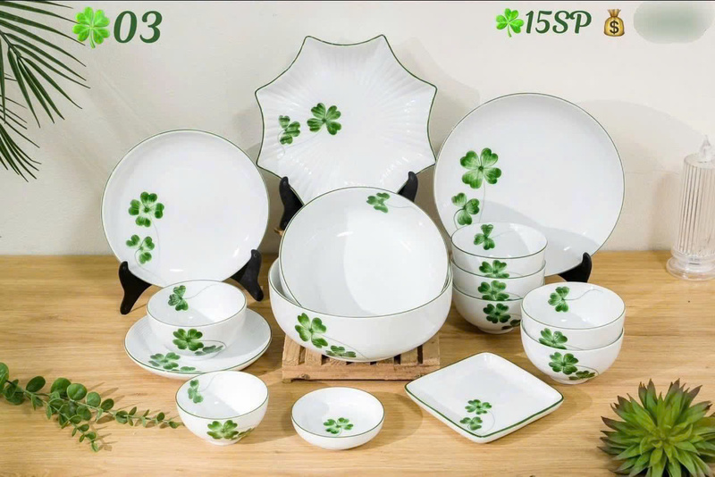 Set bàn ăn Bát Tràng