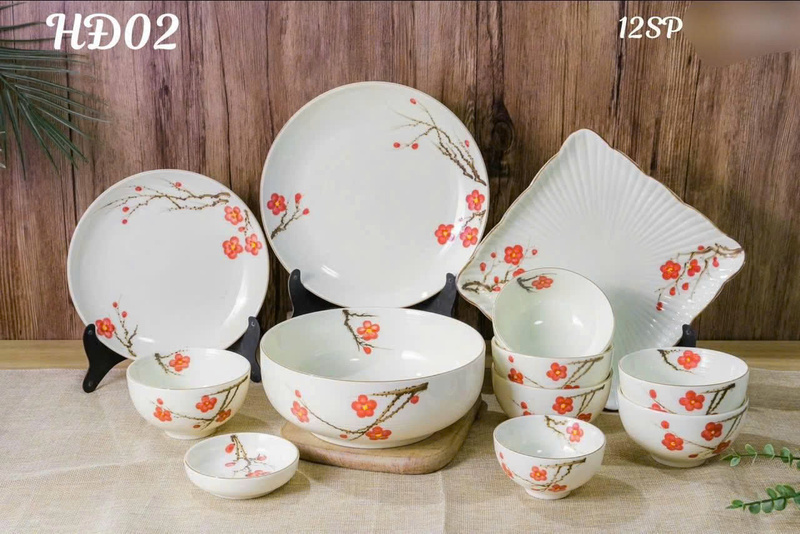 Set bàn ăn Bát Tràng