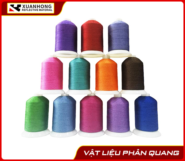 Chỉ phản quang đa dạng màu