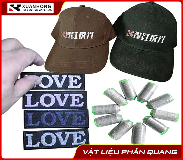 Nón logo chỉ phàn quang