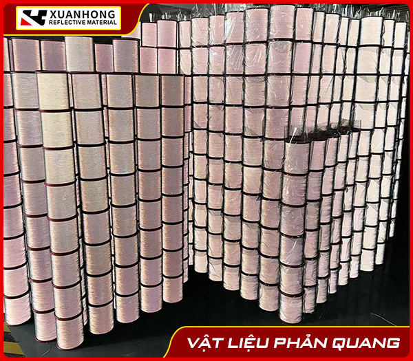 Sợi phản quang màu bạc xám