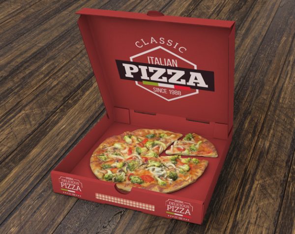 Dịch vụ in logo hộp bánh pizza