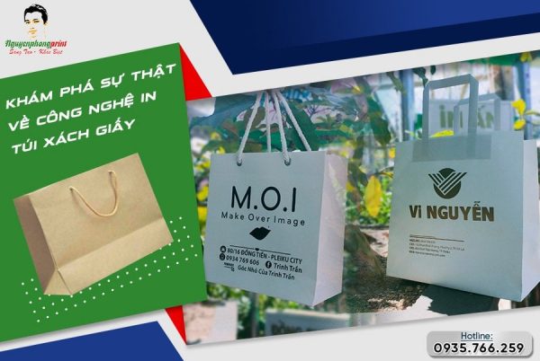 Dịch vụ in logo túi giấy có quai
