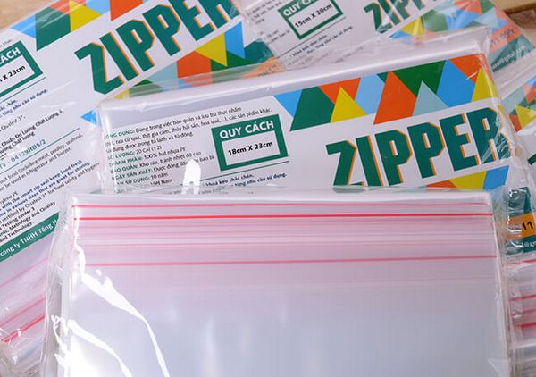 Dịch vụ in logo túi zipper khóa kéo cà phê