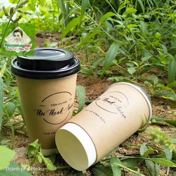 Dịch vụ in ly giấy kraft 16OZ