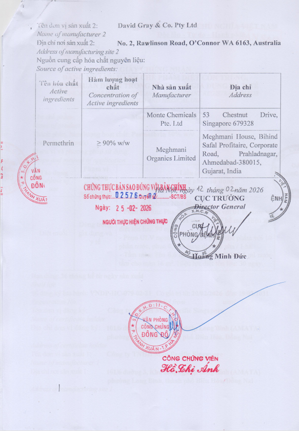 Chứng nhận MPT 50EC