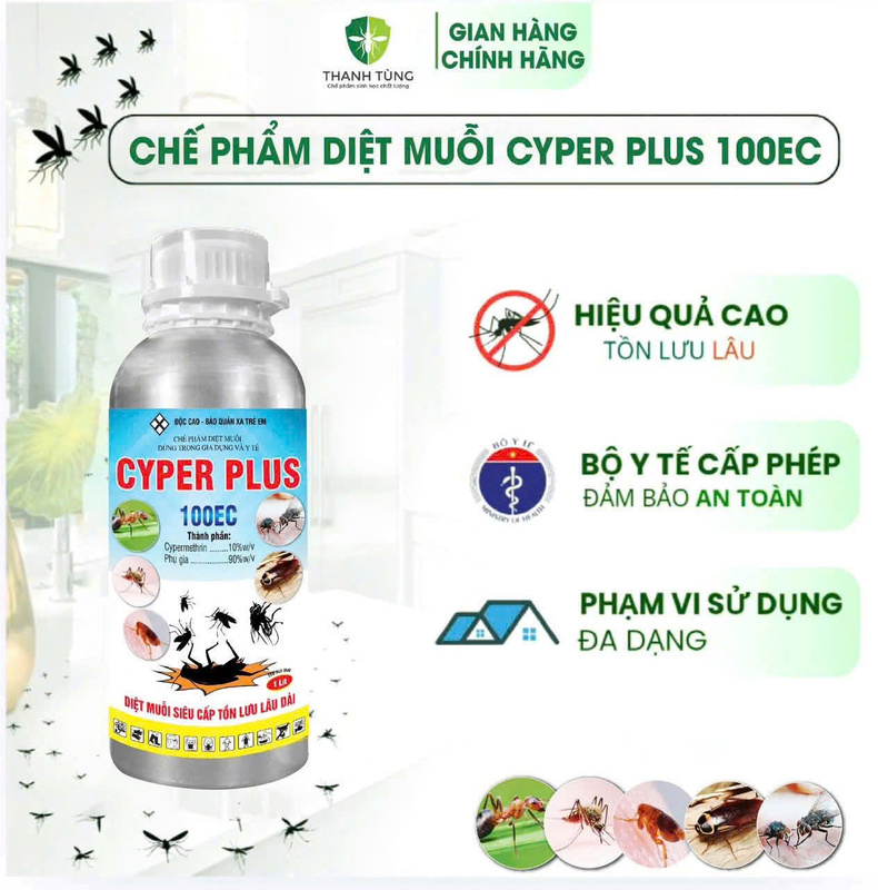 Chế phẩm diệt muỗi Cyper Plus 100EC