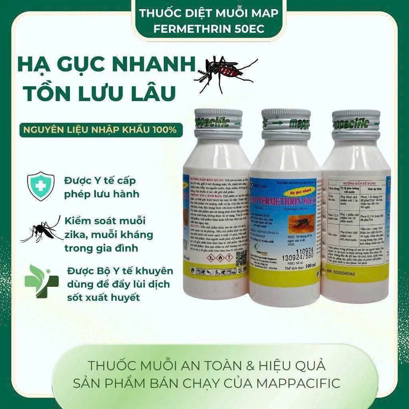 Thuốc diệt muỗi Map Fermethrin 50EC
