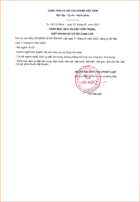 Chứng nhận pháp lý