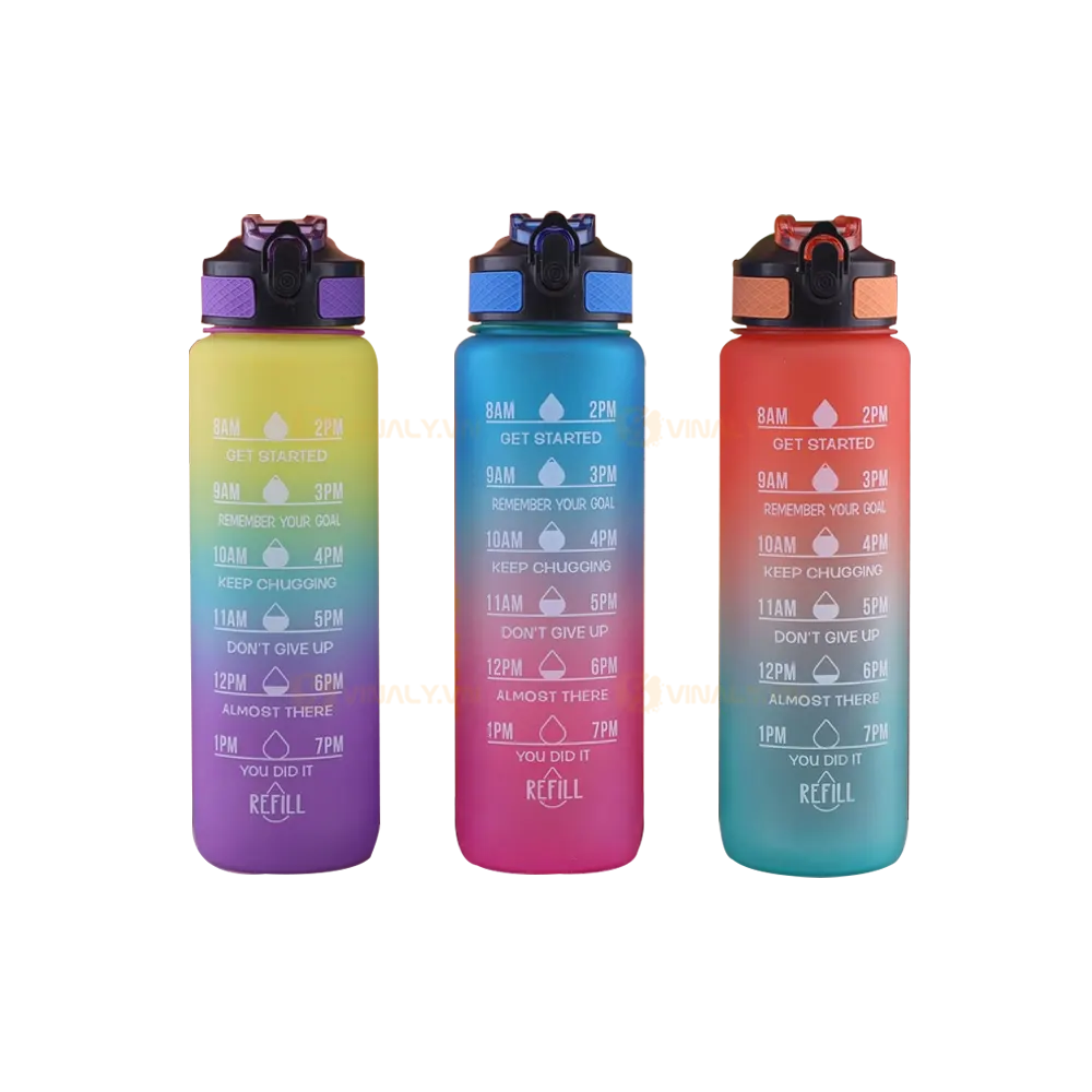 Bình nước nút bật 1000ml