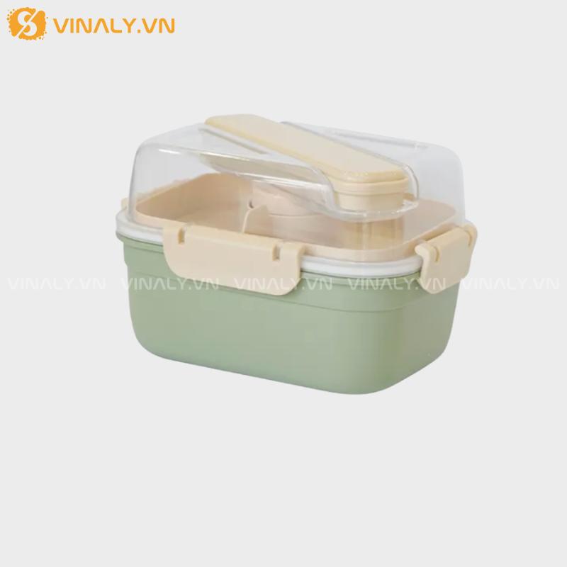 Hộp đựng salad 2 tầng
