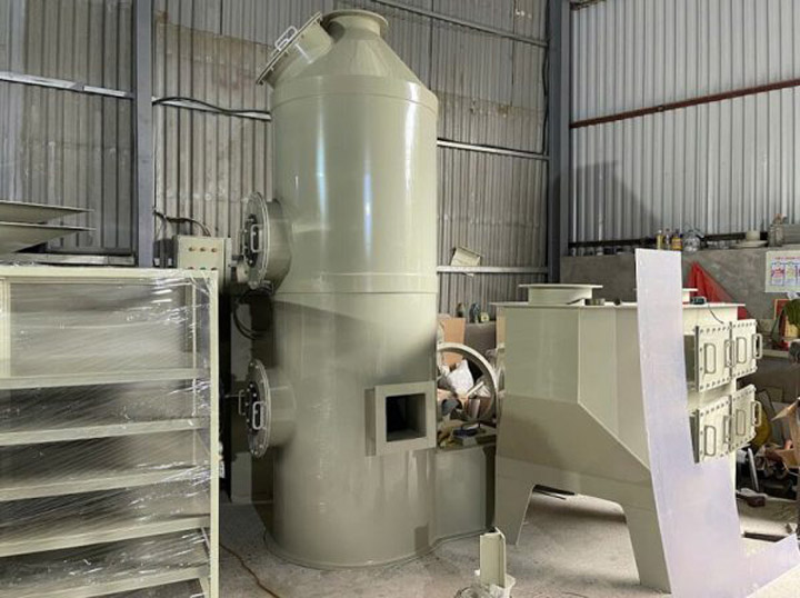 Hệ thống tháp hấp thu khí thải bằng phương pháp ướt