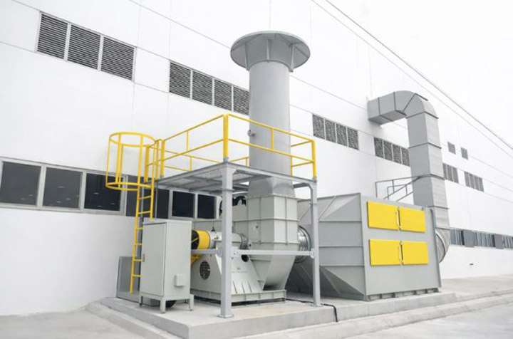 Hệ thống xử lý khí thải bằng than hoạt tính