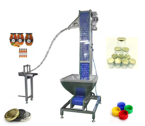 Băng tải cấp nắp