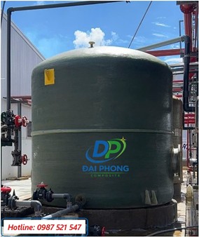 Bồn Composite 10m3 chứa Axit HCl