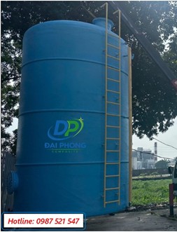 Bồn Composite 50m3 chứa Sút (NaOH)