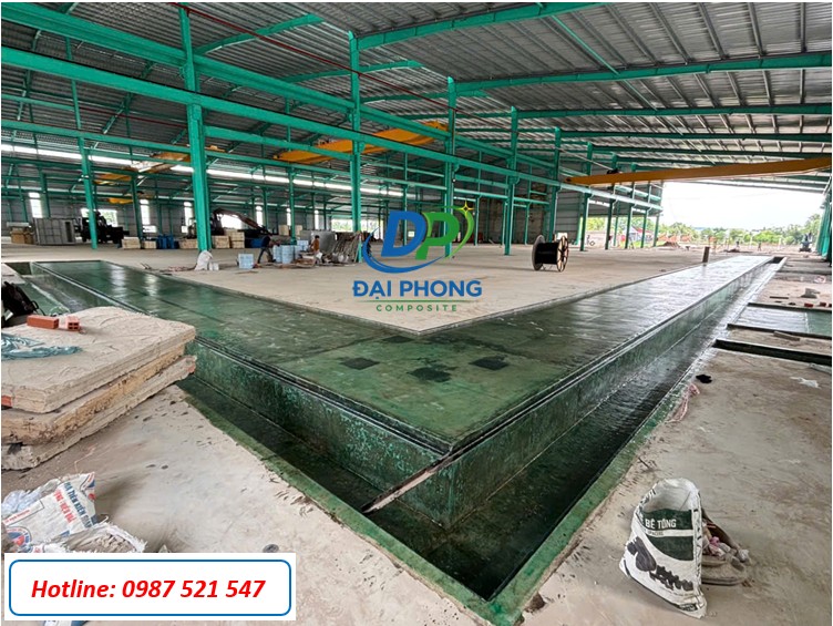 Phủ chống thấm sàn, mương dẫn nước thải