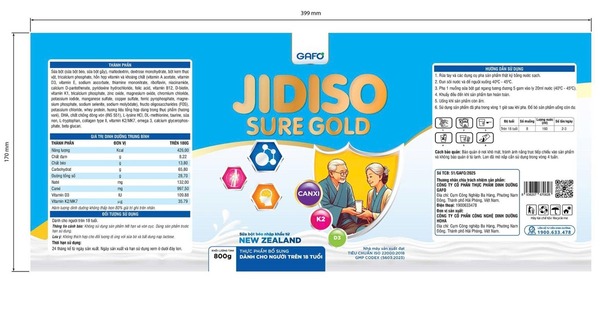 Thực phẩm bổ sung Jidiso Sure Gold