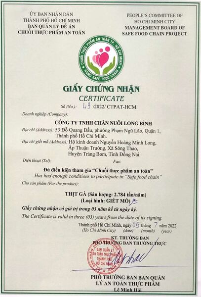 Giấy chứng nhận