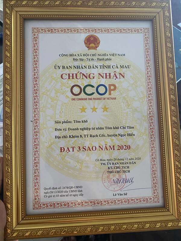 Chứng nhận OCOP