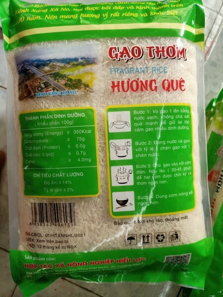 Gạo thơm Hương Quê