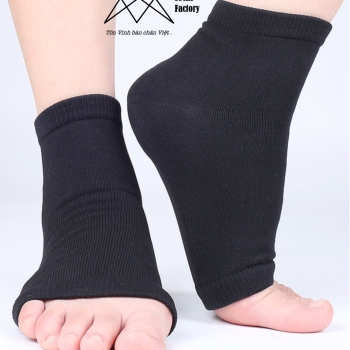 Vớ tất gót chân màu đen