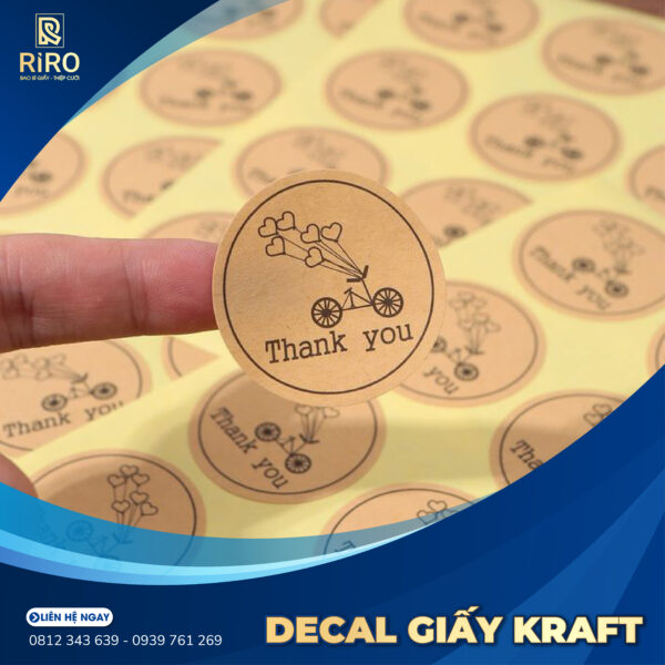 In decal giấy kraft