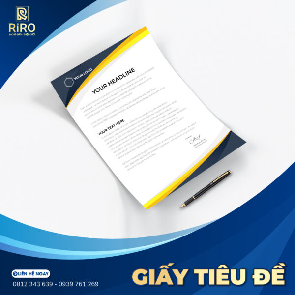 In giấy tiêu đề