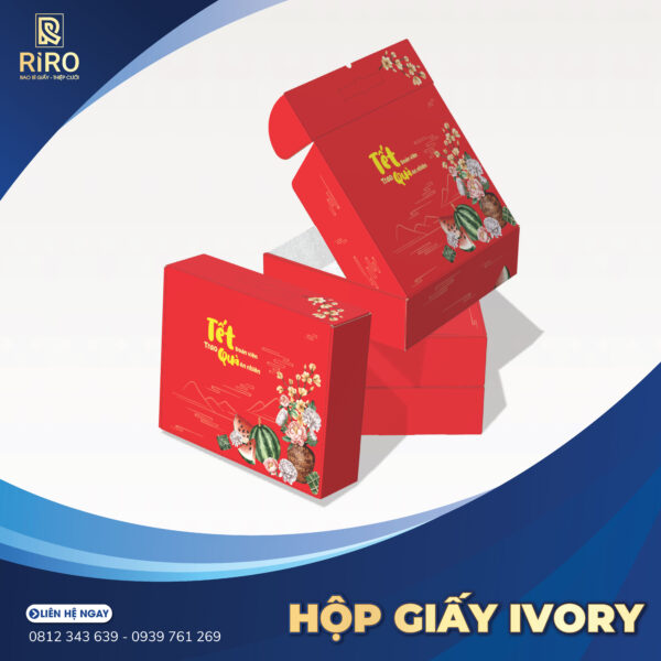In hộp giấy ivory