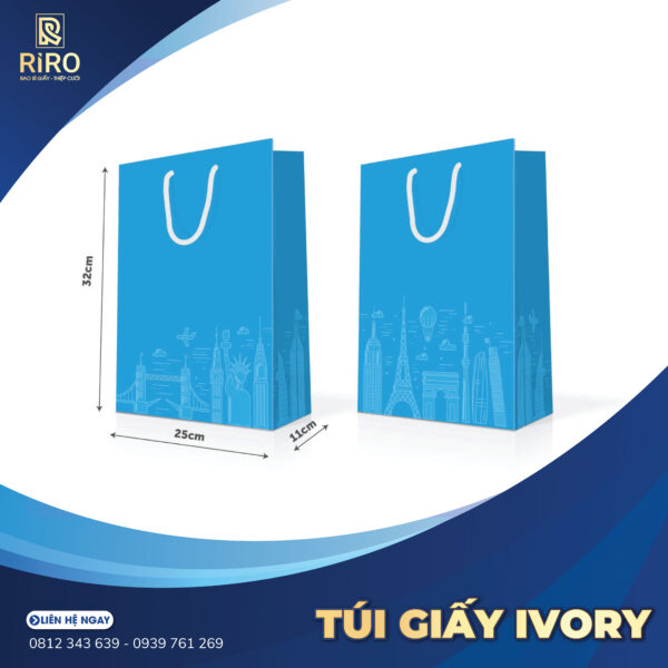 In túi giấy ivory