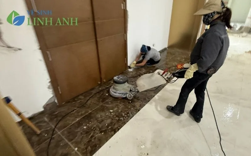 Dịch vụ đánh bóng phục hồi sàn đá
