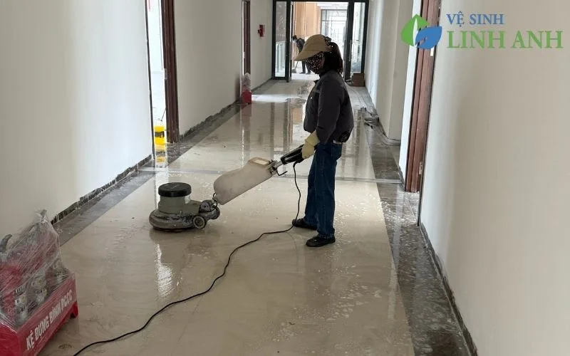 Dịch vụ đánh bóng phục hồi sàn đá