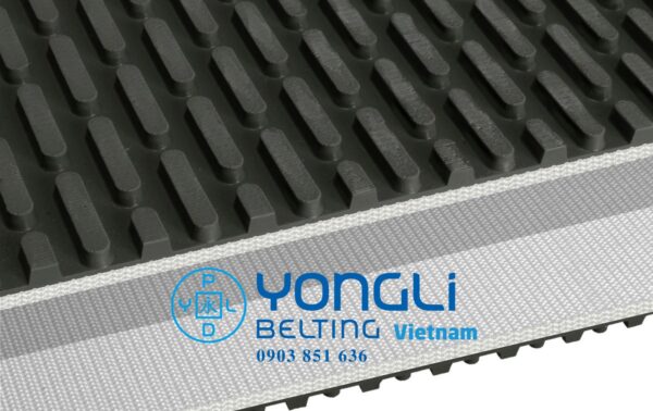 Băng tải PVC đen 9.0mm hạt dưa