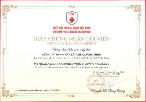 Chứng nhận hội viên