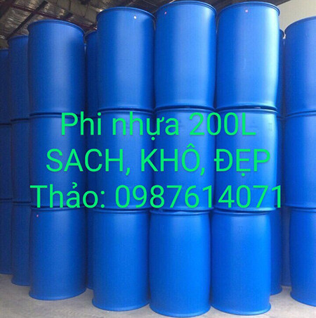 Thùng phuy nhựa 200L