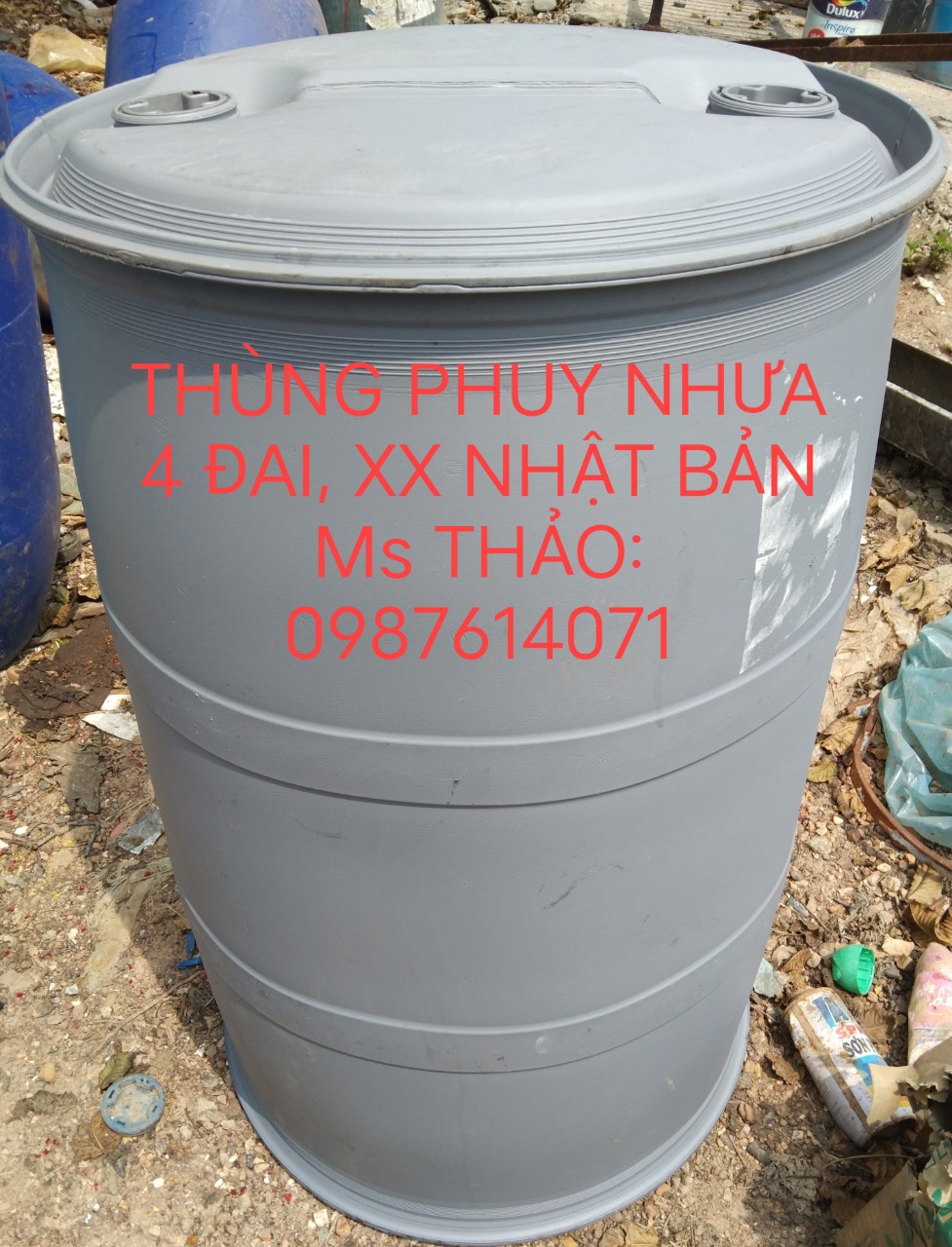 Thùng phuy nhựa