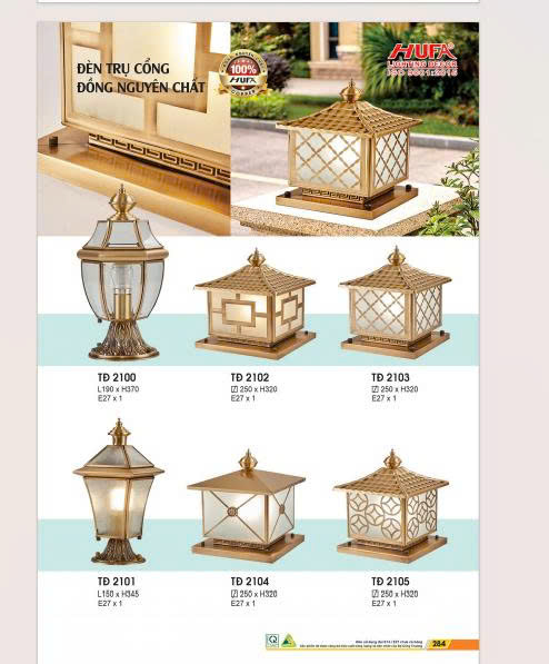 Đèn trụ cổng