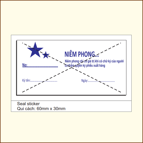 Sticker trên giấy decal