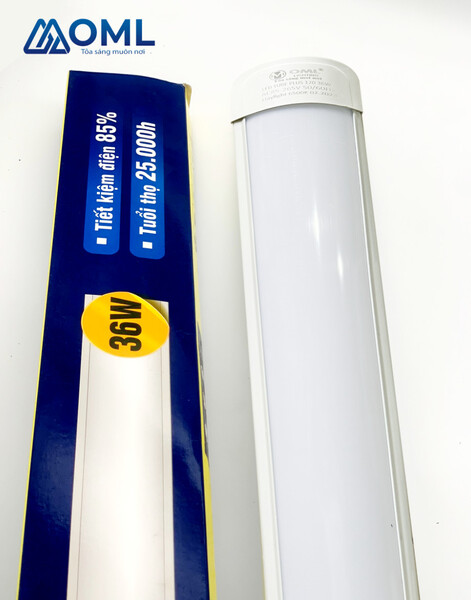 Tuýp LED mica bán nguyệt 36W