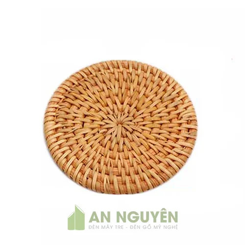 Đế lót ly, chén mây tre đan