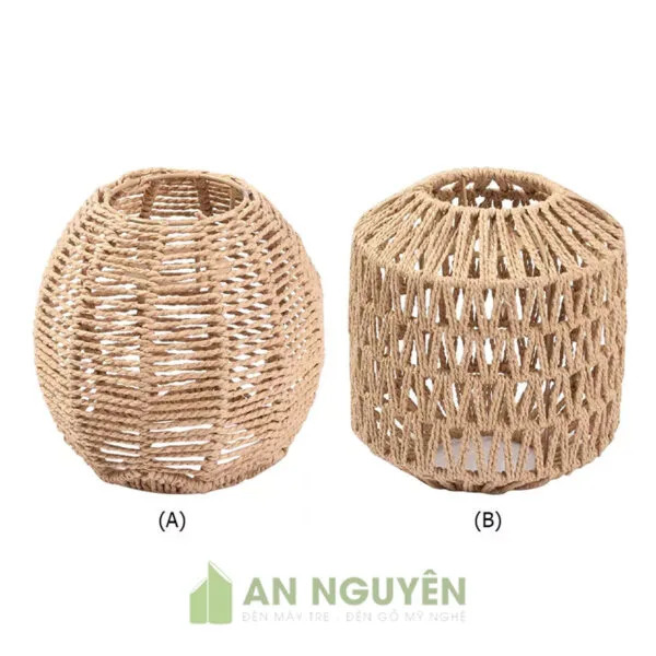 Mẫu đèn thả dây thừng mini