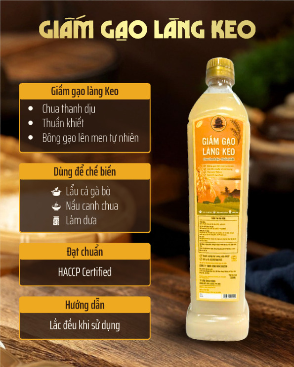 Giấm gạo Làng Keo